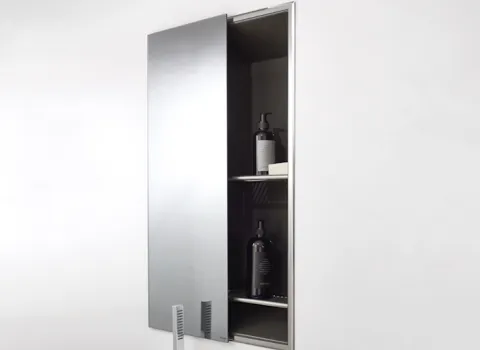 Ablageschrank Geberit One in Nische.