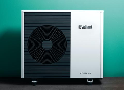 Ein Bild der Wärmepumpe Vaillant aroTHERM Split.